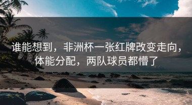 谁能想到，非洲杯一张红牌改变走向，体能分配，两队球员都懵了